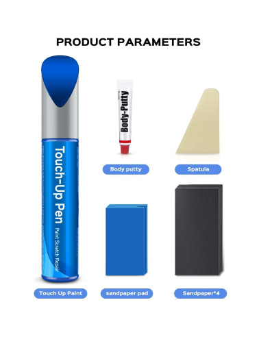 Kit de Pintura de Retoque RSACET B-593M Azul Metálico para Honda