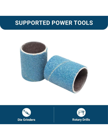 Bandas de Lijado 3/4" x 1" Zirconia Benchmark Abrasives - 10 Unidades