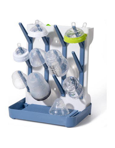 Soporte de Secado Vertical de Botellas Dersyer Azul