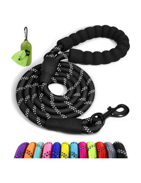 Correa para Perros Taglory 1.2m Reflectante con Mango Acolchado Correa para Perros Taglory 1.2m Reflectante con Mango Acolchado