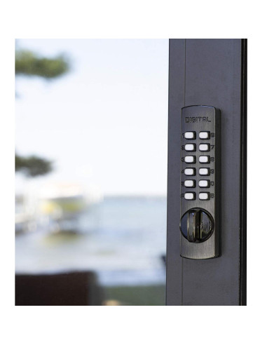 Cerradura Digital LockeyUSA C-150AB Perno Gancho Bronce Antiguo