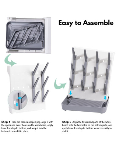 Soporte de Secado Vertical de Botellas Dersyer Azul