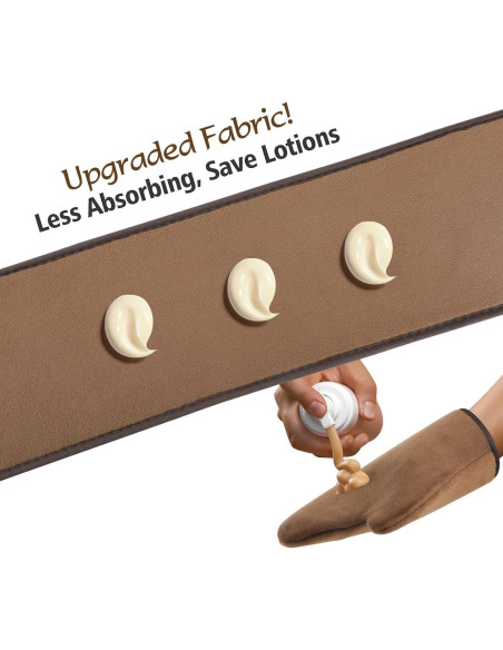 Kit de Mitones de Autotanning Luxspire 5 Piezas Exfoliante