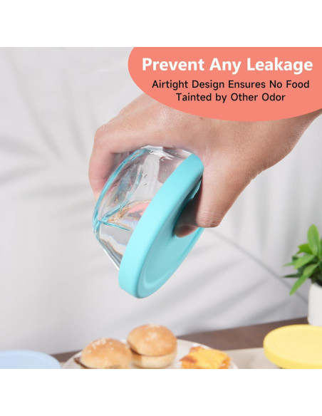 4 Tapas de Silicona Viotiin para Tazas de Cristal 6oz 4 Tapas de Silicona Viotiin para Tazas de Cristal 6oz