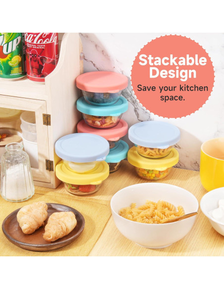 4 Tapas de Silicona Viotiin para Tazas de Cristal 6oz 4 Tapas de Silicona Viotiin para Tazas de Cristal 6oz