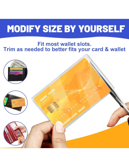 10 Fundas Protectores de Tarjeta Ramota 9.5x6.1 cm Transparente