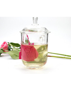 Infusores de Té en Silicona EZESO - Paquete de 2 Búhos Reutilizables 2