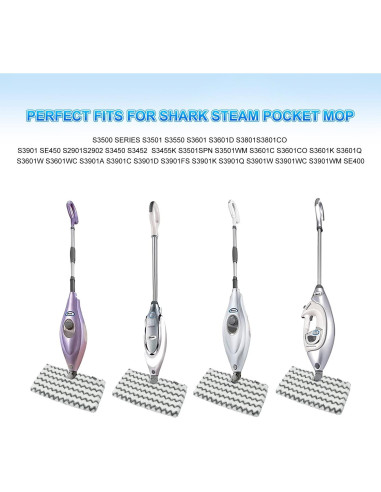 Almohadillas de Reemplazo Shark S3500 Series - Paquete de 3