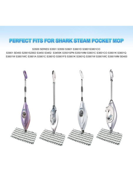 Almohadillas de Reemplazo Shark S3500 Series - Paquete de 3 Almohadillas de Reemplazo Shark S3500 Series - Paquete de 3