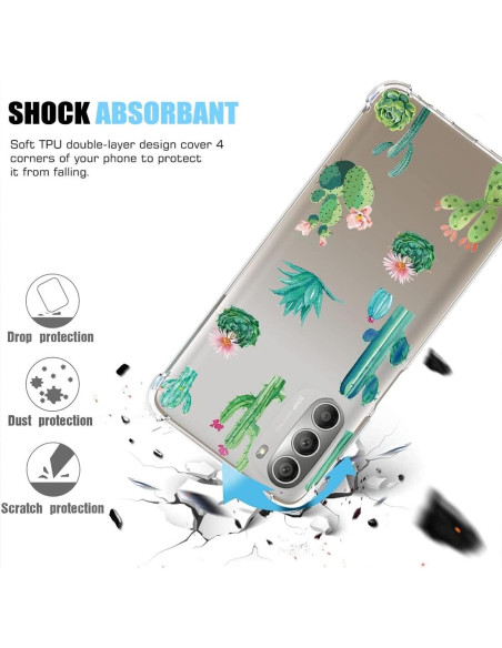 Funda protectora TPU para Moto G 5G 2022 - Cactus - Yodueiv
