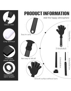 48 Accesorios de Animación ZCYSRLQIN: Pompones, Silbatos y Aplaudidores 2