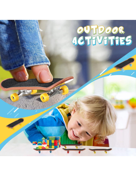 Civaner Set de 10 Patinetas de Dedo DIY con Accesorios