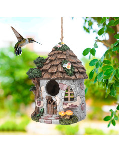 Casa de Pájaro de Resina Yinns para Exterior 21.3cm 2