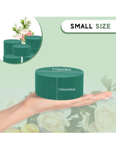 4 Bloques de Espuma Floral Redonda SUPKING 8 cm para Arreglos 2