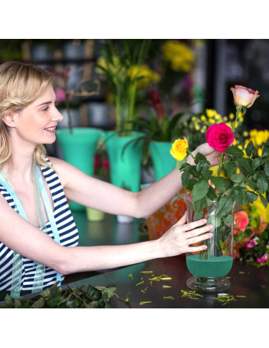 4 Bloques de Espuma Floral Redonda SUPKING 8 cm para Arreglos