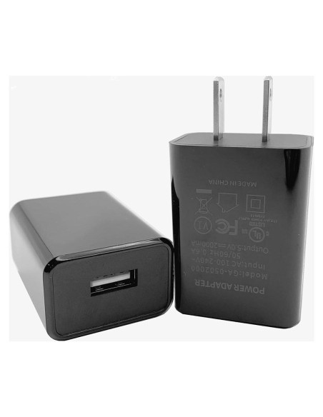 Cargador de Pared USB 5V 2A Huizhou 2PCS Negro