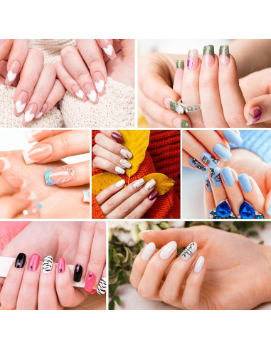 Juego de 3 Pinceles para Limpiar Esmalte de Uñas Sliverdew