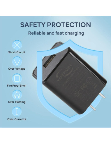 Cargador de Pared USB 5V 2A Huizhou 2PCS Negro