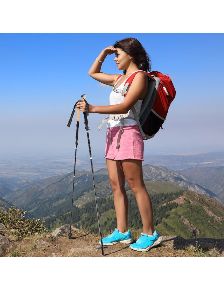 Bastones de Senderismo Plegables Wakeman 2 Piezas Ajustables