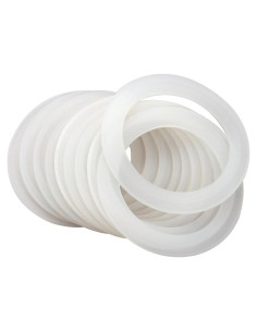 Juntas de Sellado de Silicona Platino Mason Jar - 10 Piezas