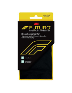 Calcetines de vestir FUTURO para hombres Mediano Negro Compresión 15-20 mmHg