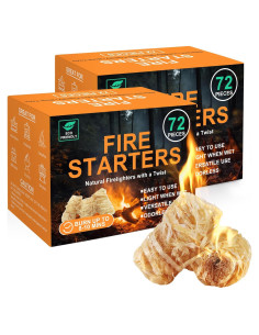 Encendedor Natural Realcook 144 Cuentas para Parrilla y Camping