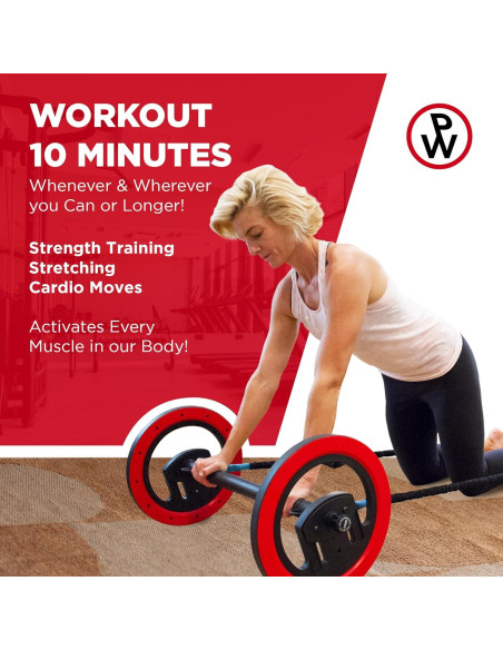 Rueda de Pilates Digital Trend Makers con Bandas de Resistencia