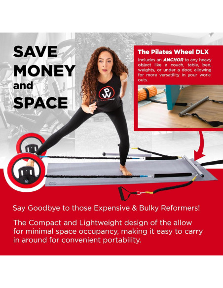 Rueda de Pilates Digital Trend Makers con Bandas de Resistencia