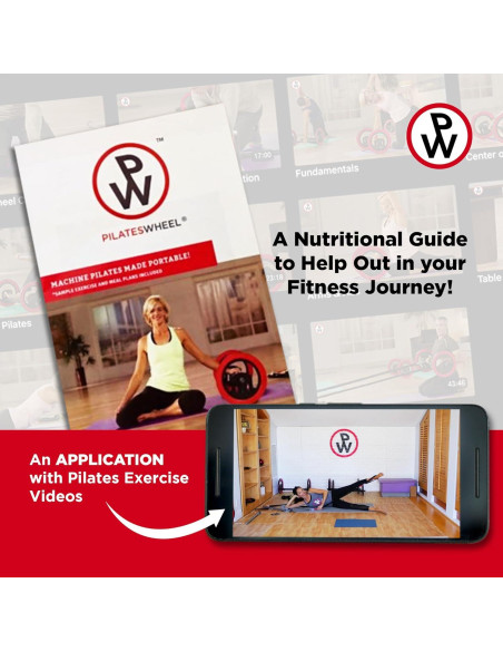 Rueda de Pilates Digital Trend Makers con Bandas de Resistencia