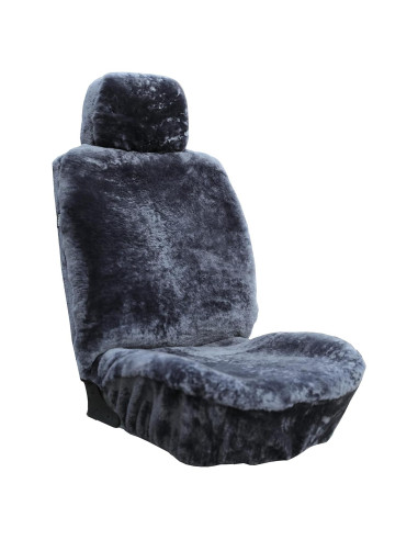 Funda de Asiento de Coche SHEEPSKIN ELITE Gris Piel de Oveja