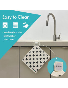 Toallas de Papel Reutilizables Eulnars, 8 Paños de Cocina 70% Celulosa 2