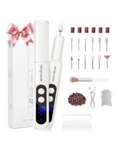 Kit de Taladro de Uñas Eléctrico Inalámbrico HengYuaoler 3 Velocidades