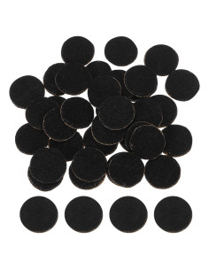 120 Círculos de Fieltro Autoadhesivos uxcell 10mm Negro