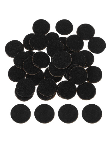 120 Círculos de Fieltro Autoadhesivos uxcell 10mm Negro