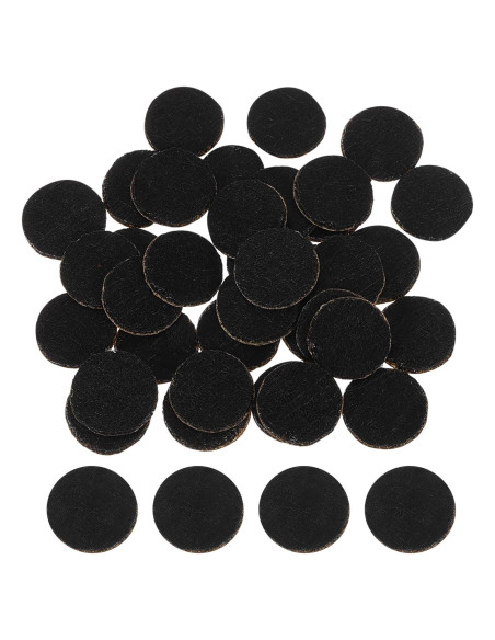 120 Círculos de Fieltro Autoadhesivos uxcell 10mm Negro