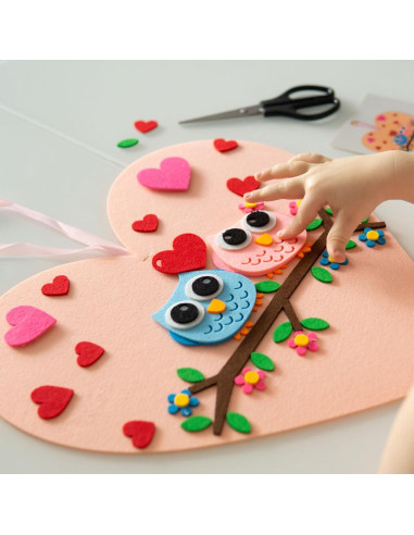 120 Círculos de Fieltro Autoadhesivos uxcell 10mm Negro