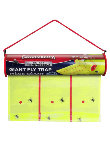 Trampa de Pegamento Gigante Catchmaster 30 Pies para Moscas