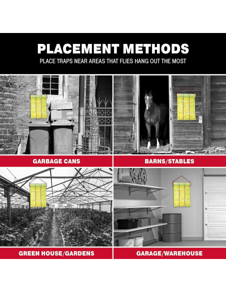 Trampa de Pegamento Gigante Catchmaster 30 Pies para Moscas