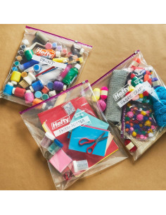 Bolsas de Almacenamiento Jumbo Hefty Slider 9.46L Paquete 12 2