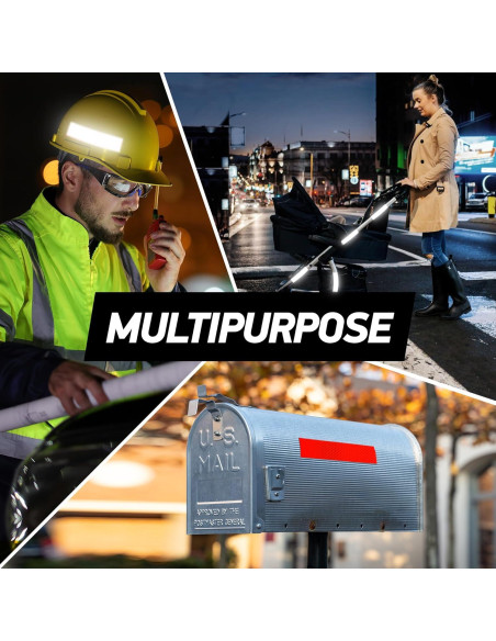 Calcomanías Reflectantes 3M Grado Diamante Naranja 5 Pzas