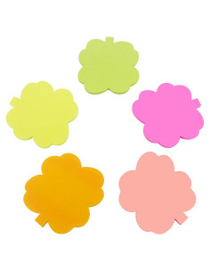 Notas Adhesivas 4A en Forma de Árbol 6.6x6.9cm Neón 200 Hojas