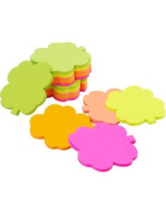 Notas Adhesivas 4A en Forma de Árbol 6.6x6.9cm Neón 200 Hojas 2