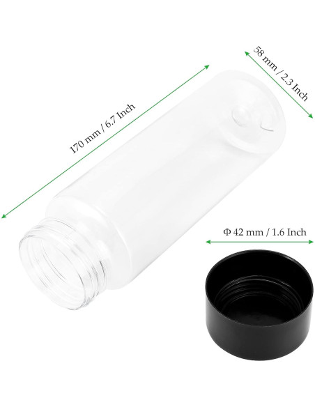 18 Botellas Sensoriales Vacías 414ml MAHIONG Transparentes