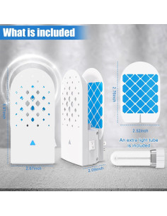 Trampa de Moscas de Fruta Stingmon con Luz UV y 5 Adhesivos 2