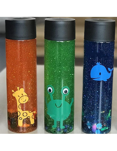 18 Botellas Sensoriales Vacías 414ml MAHIONG Transparentes