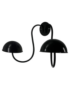 Soporte de Pared para Sombreros Vintage Owlgift Negro