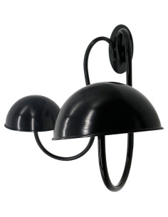 Soporte de Pared para Sombreros Vintage Owlgift Negro 2