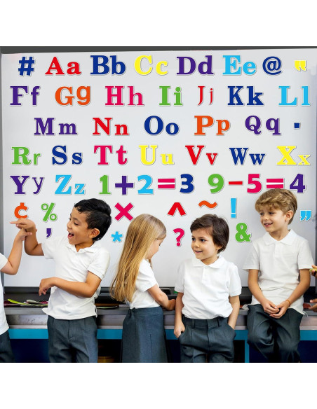 81 Piezas Letras Magnéticas Coloridas Wiooffen para Tablero