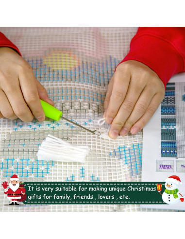 Kit de Gancho LAPATAIN para Funda de Almohada 43x43cm Navidad