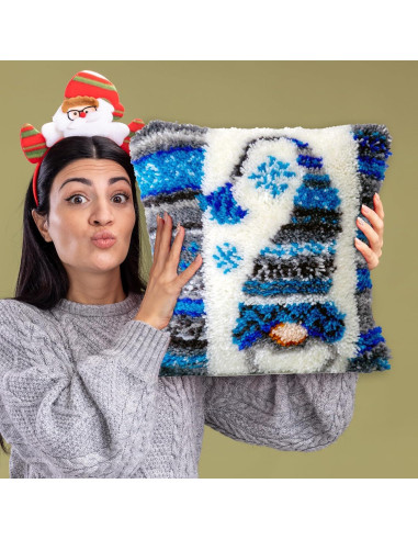 Kit de Gancho LAPATAIN para Funda de Almohada 43x43cm Navidad